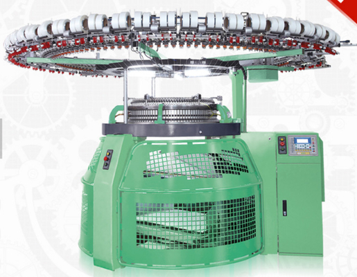 Dikişsiz Dokuma Sanayi Kazak Örme Makinesi RPM30 Parlak Yeşil Renk