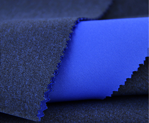 Mavi Mikrofiber Dairesel Örgü Kumaş Su Yalıtımı% 94 Polyester% 6 Spandex