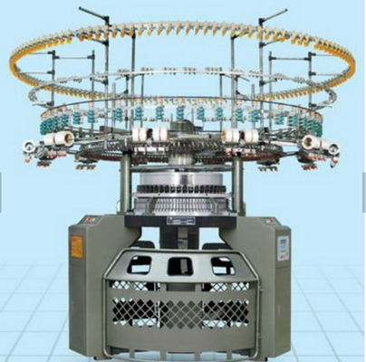 Sıkı Yapıya Dayanıklı Yüksek Üretim Otomatik Striper Dairesel Örgü Makinesi